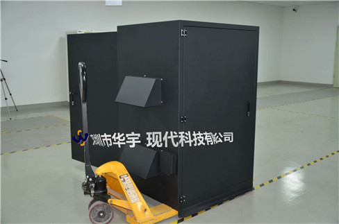 我司21號(hào)發(fā)貨浙江，為浙江某公司提供定制款恒溫恒濕戶(hù)外投影儀安裝柜(圖1)